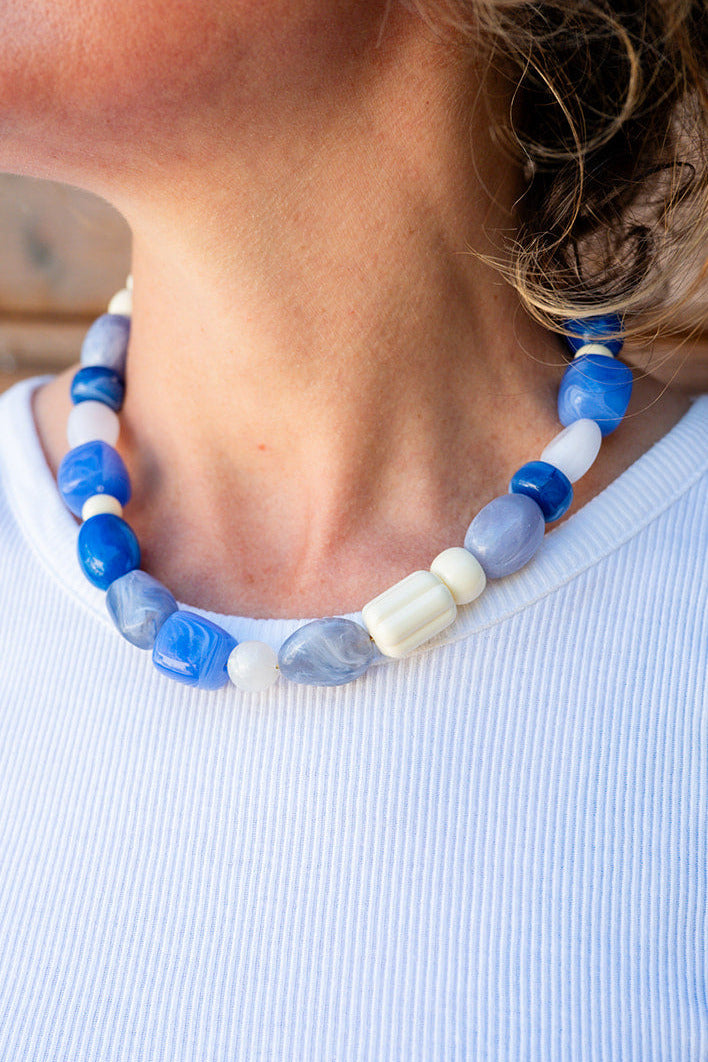 Collier Lou bleu