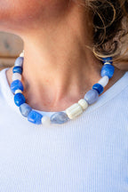 Collier Lou bleu