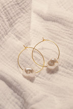 Boucles d'oreilles Gina nacre
