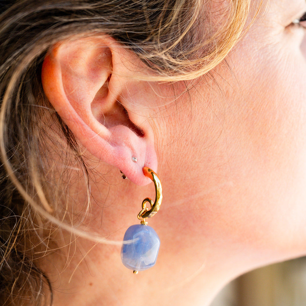 Boucles d'oreilles Emma bleu