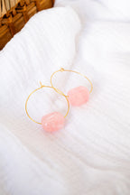 Boucles d'oreilles Gina rose