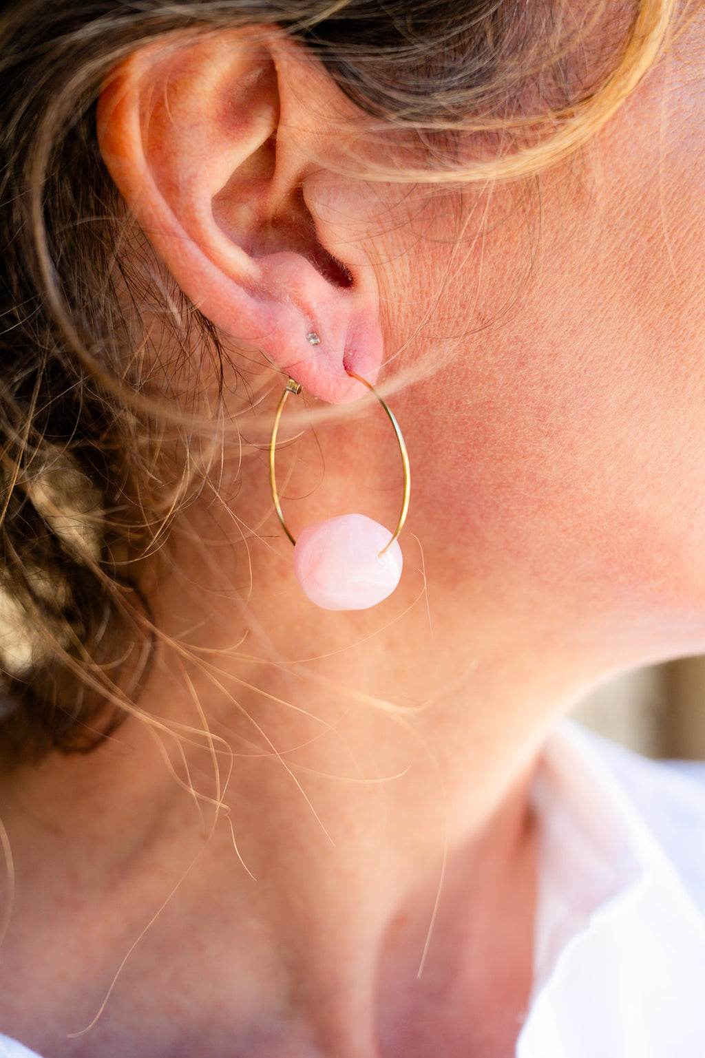 Boucles d'oreilles Gina rose
