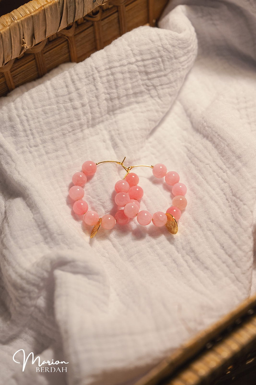 Boucles d'oreilles Zoé rose