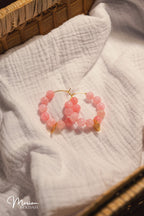 Boucles d'oreilles Zoé rose