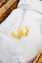 Boucles d'oreilles Zoé jaune