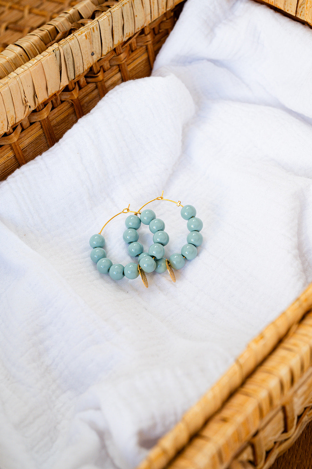 Boucles d'oreilles Zoé bleu