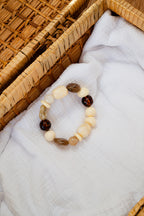 Bracelet LOU beige/marron